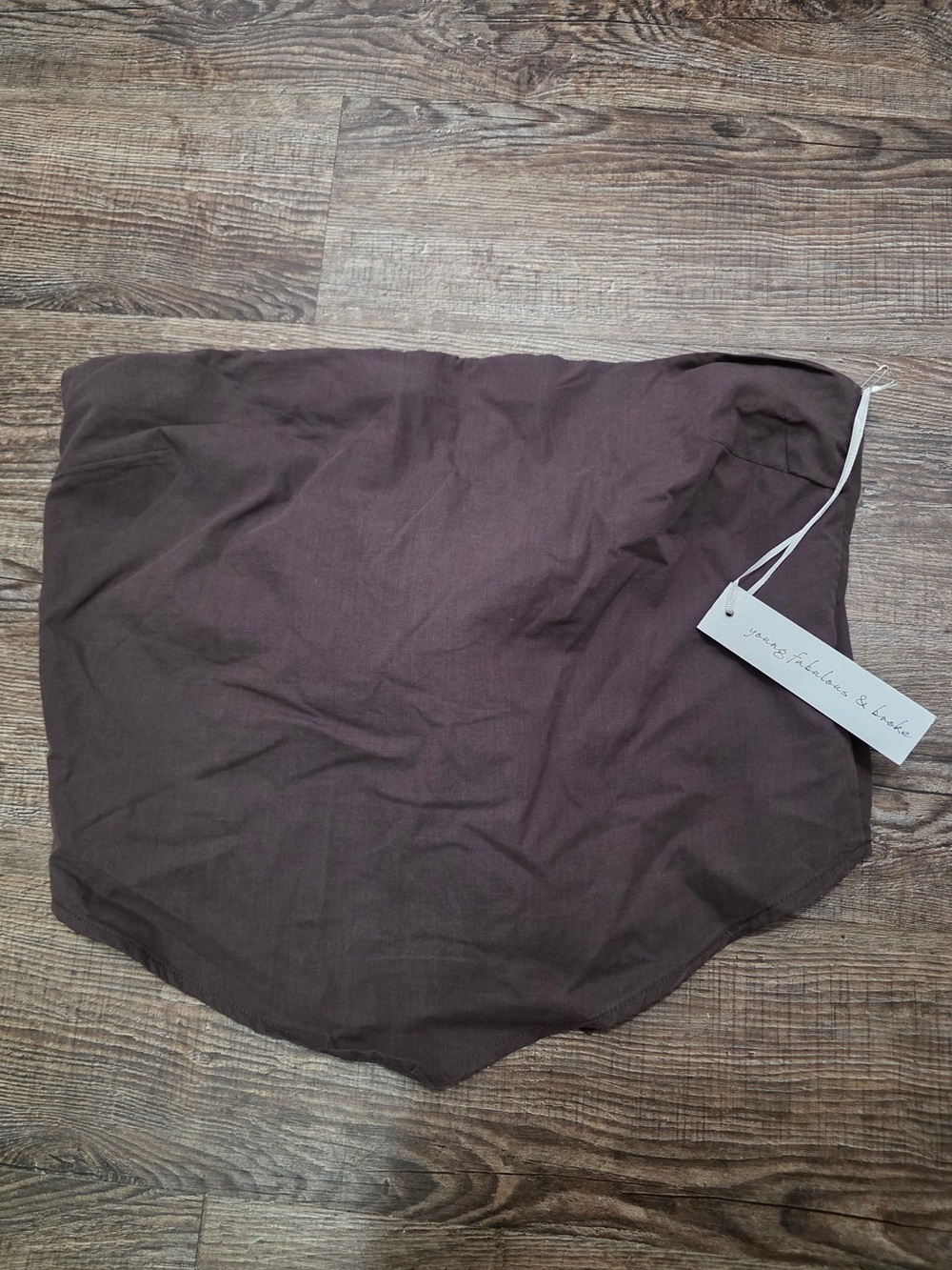 Young Fabulous and Broke Brown Bandeau Top Sz‎ L